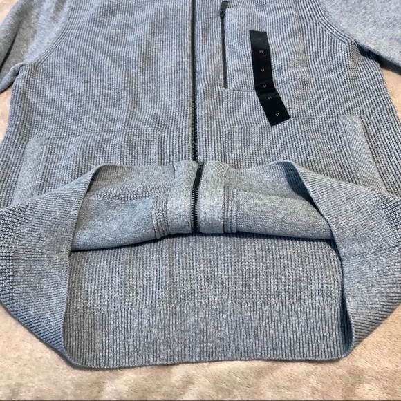 Men’s Banana Republic Light Grey Sweater Jacket - Picture 8 of 14